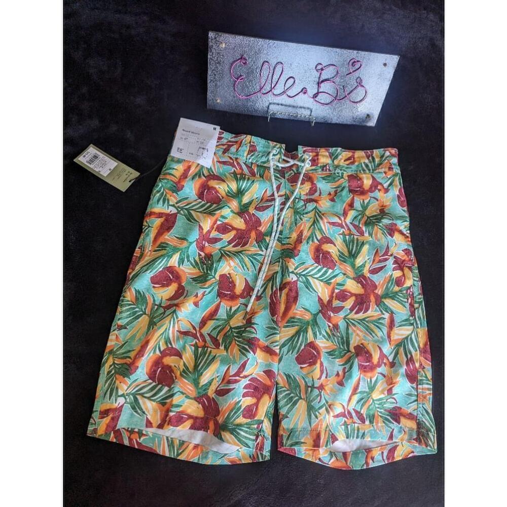 NWT Mens Goodfellow Swim Trunks Board Short with Liner 9" Inseam M